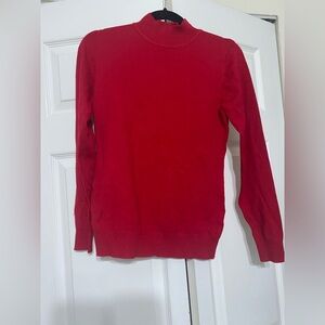 Cielo Red Mock Neck Sweater size S